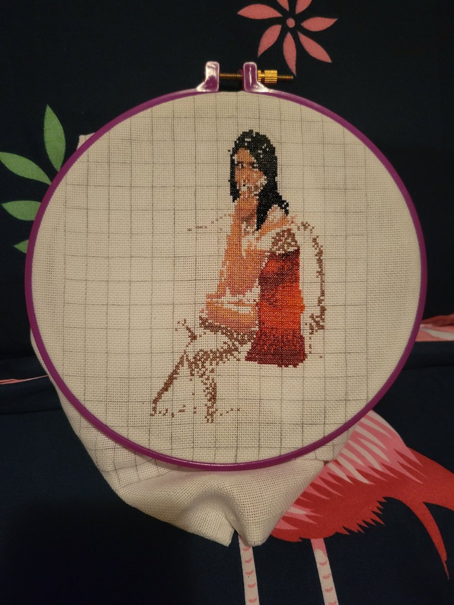 xtpurrestrial's tweet photo. Finally have time to work on this Bella and Mortimer Goth cross stitch I started awhile ago! 😊 @TheSims #TheSims4 #BellaGoth #MortimerGoth #crossstitch #WIP https://t.co/WQyWKffBnW