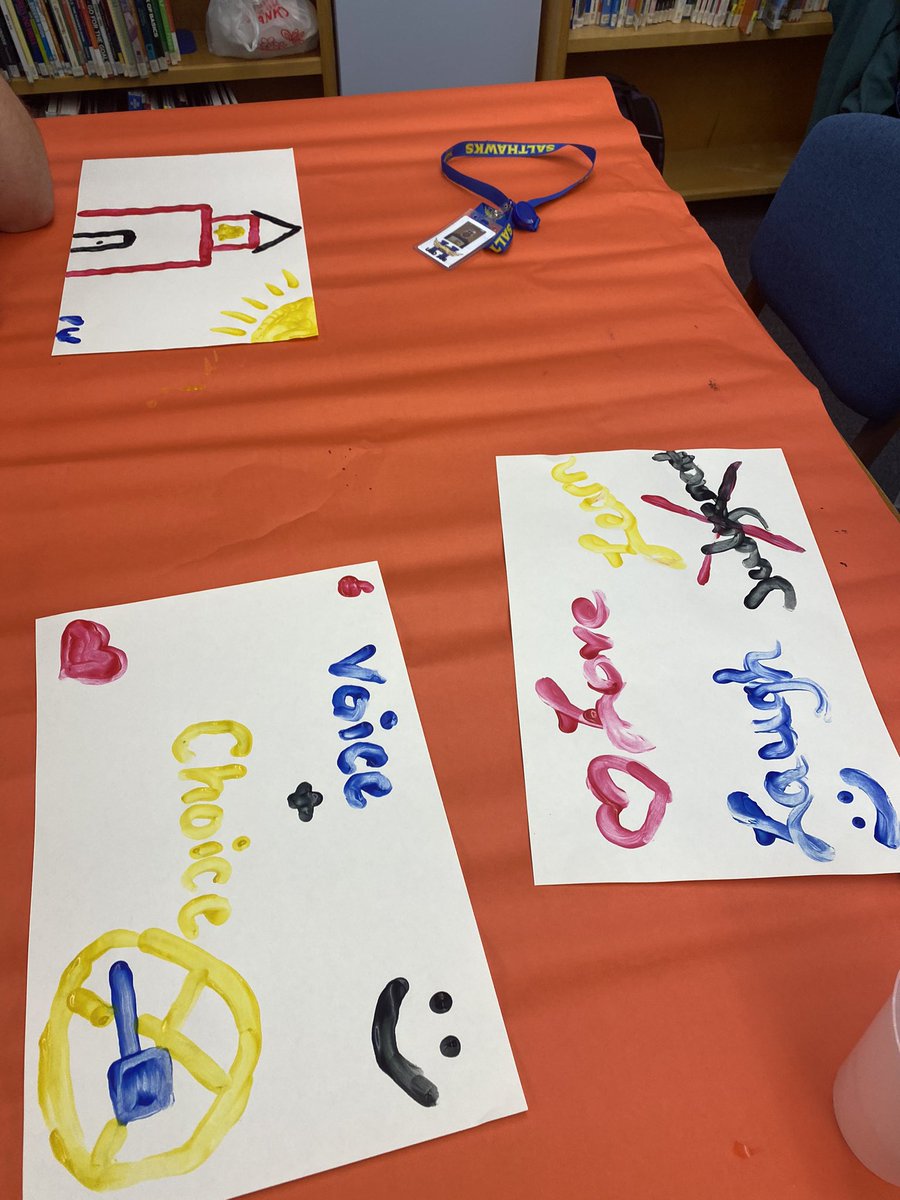 We had a little fun painting what our ideal classroom/school would look like.  Great way to connect and discuss the why we are in education. Having fun makes learning so much better! Can’t wait to see our students back in the building engaged in fun learning activities.