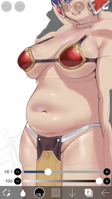 こういうのも描けますというチャレンジ 