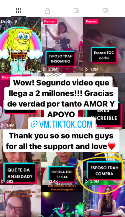 Gracias amores ❤️❤️❤️ estamos en deuda con cada uno de ustedes. Lo más importante es dar visibilidad a la #neurodivergencia el #tdah y otras condiciones mentales  vm.tiktok.com/ZMNp6PAoN/?k=1 #TikTokviral