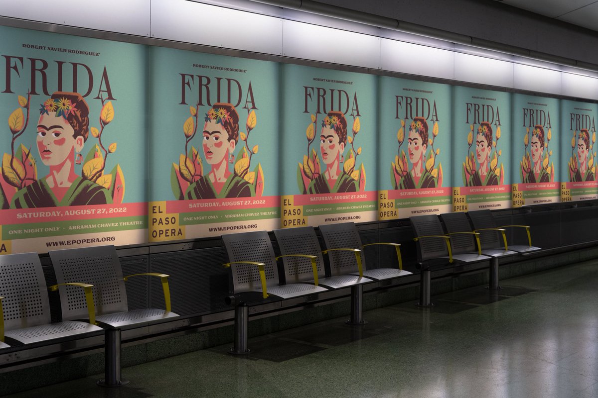 Special artwork for our friends over at the <a href="/elpasoopera/">El Paso Opera</a>. 

Catch a one-day only performance of the life of Mexican artist, Frida Kahlo on Saturday, August 27th at the Abraham Chavez Theatre.