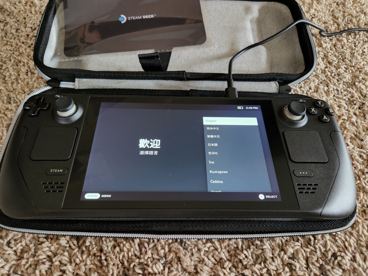 Quigimon1's tweet photo. Got my Steam deck! Can't wait to see how many hours I piss away on this thing...
#valve #steam #SteamDeck https://t.co/LR3IjtvWou