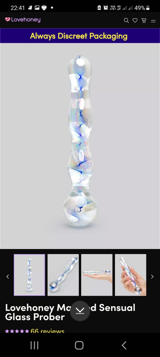 BBWPrincessJade's tweet photo. Who wants to treat me to this... #TreatMeTuesday ill send you a video to your inbox of me testing it :p #GlassDildo #FillMyPussy #BBWSub #BBWSlut #SpoilThisPrincess #TreatBabygirl https://t.co/40WOwgaQWl