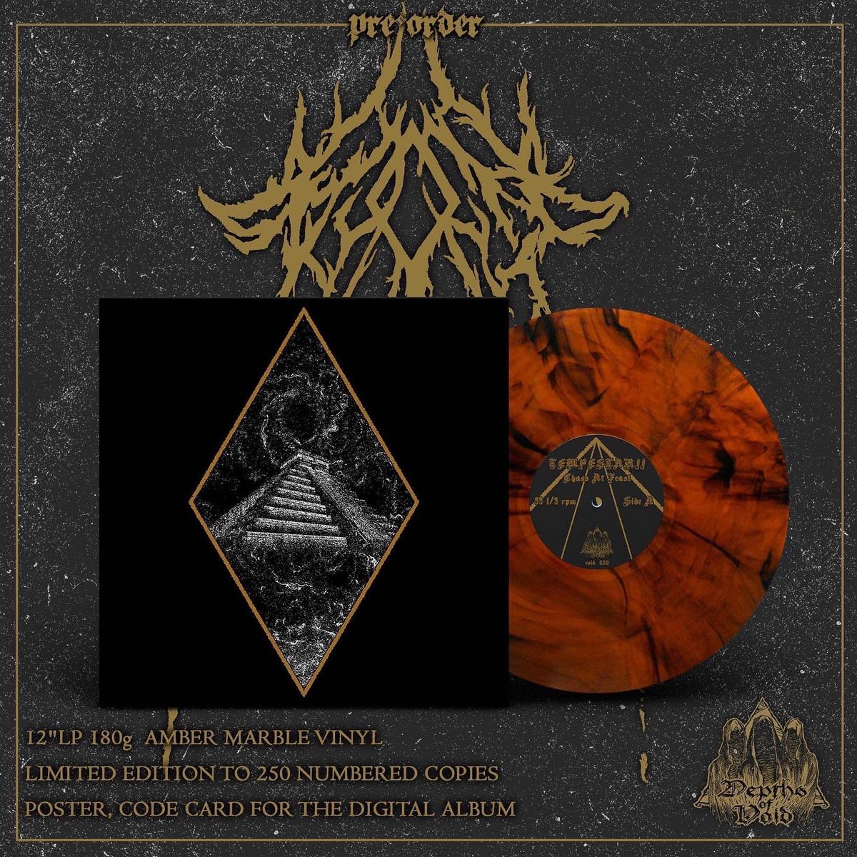 Ya en la web:

Gloosh - "Sylvan Coven" LP (black vinyl)
youtu.be/1fWVlOJ-Jm4

Soga - "Cuarenta y Nueve Días" LP (red marble vinyl) 
youtu.be/nB-jv9ovn-U

Tempestarii - "Chaos at Feast" LP (amber marble vinyl)
youtu.be/UbJGxnZku_U

#atmosphericblackmetal #blackmetal