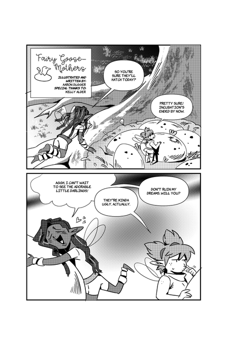 a short comic i made for class my last semester! it was really fun to do! (1/2) 