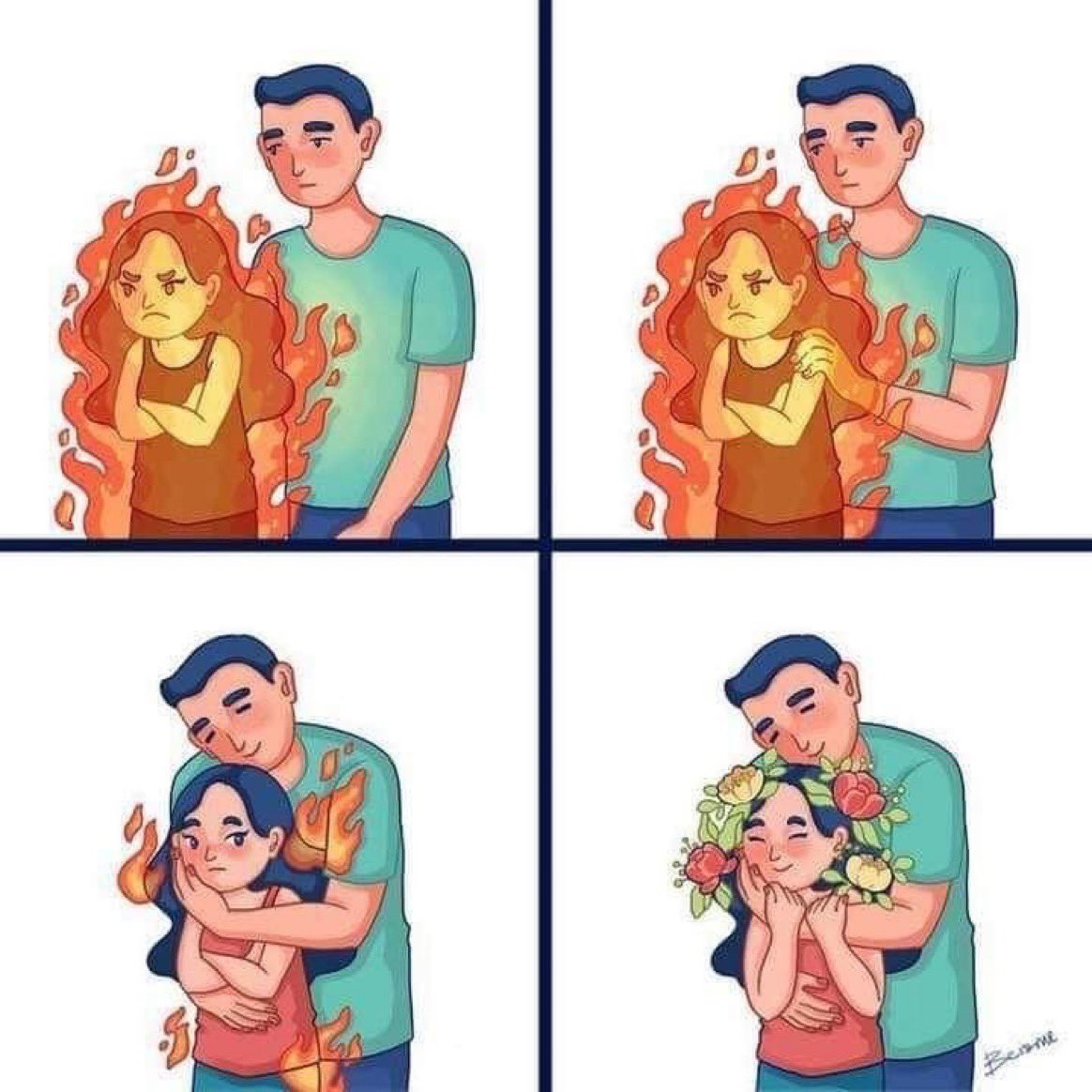 فكرة أن يحاول أحدهم من أجلك دافئة جداً !