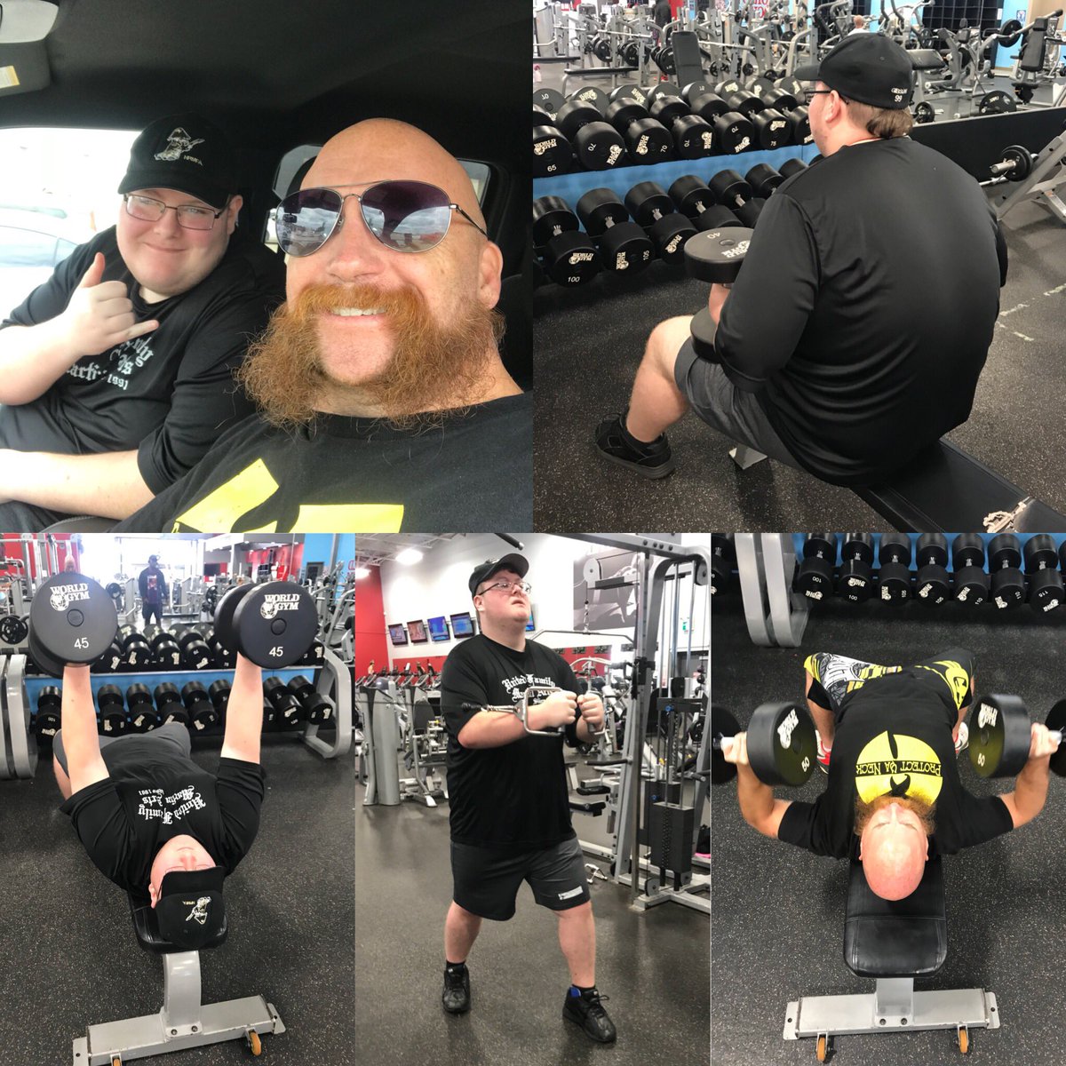 JeremyElliottNF's tweet image. It’s been great to have the kid back in the gym
•
Today he was feeling it and had a fantastic workout
•
I had him go through my @CTFletcherISYM #ironaddicts chest day
•
The love for weights and strength should be shared more with our youth 💪🏋️‍♂️
#youth #strength #weighlifting