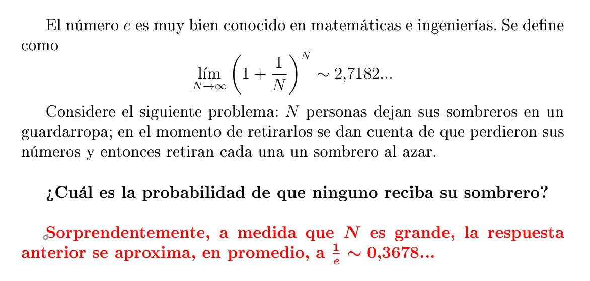 MathScidata's tweet photo. El número e en Probabilidad https://t.co/ogIVu035as