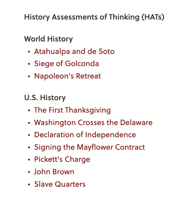 InquiryGroup's tweet image. New Spanish translations of our materials! This brings us to...

📜 12 intro materials and lessons
🌎 13 world history lessons and assessments
🇺🇸 35 U.S. history lessons and assessments

...available for free download in Spanish. Explore them all. 1/5 🧵
sheg.stanford.edu/sheg-materials…