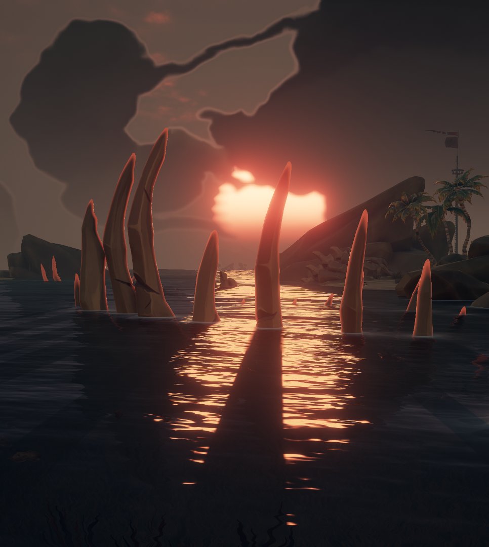 3 same shots, 3 different quality 
#SeaOfThieves