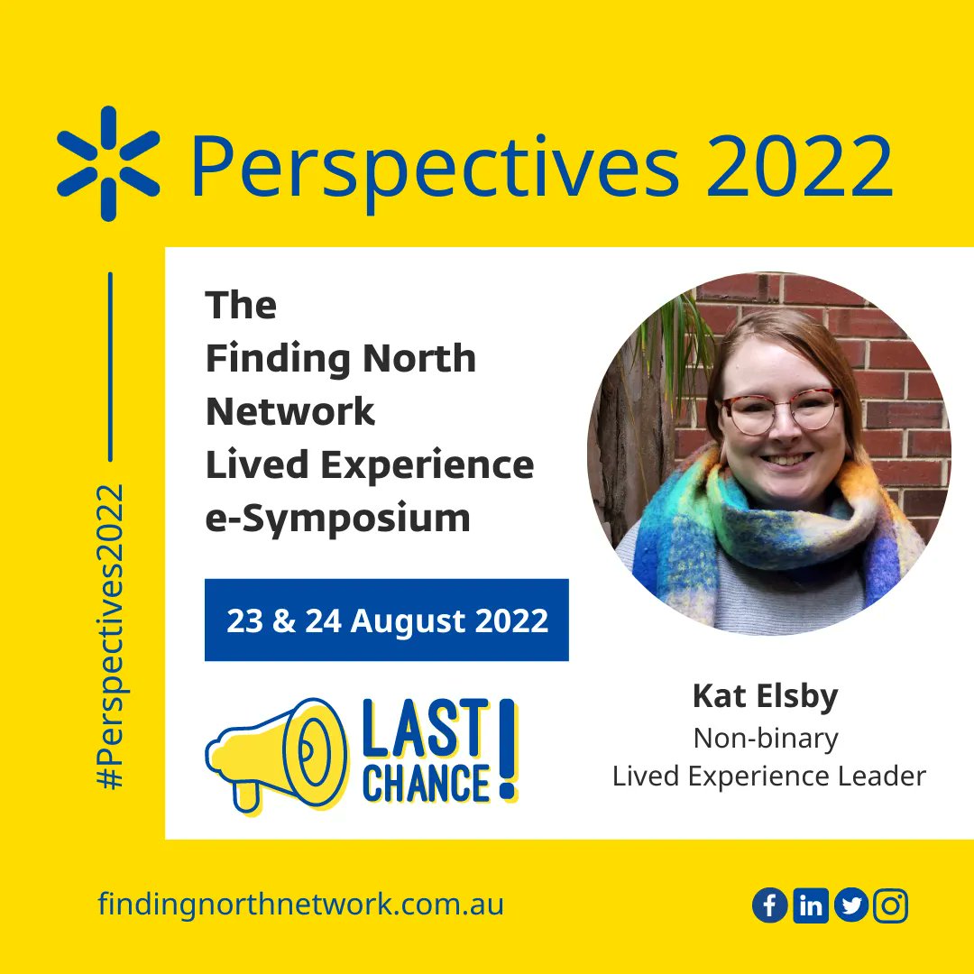 findingnorthau's tweet image. On 23 &amp;amp; 24 August 2022, we’ll be amplifying Lived Experience perspectives in mental health across Australia. With only 2 weeks to go it has almost booked out. Be sure to get your hands on one of the final tickets buff.ly/3SALzlx 
#Perspectives2022 #FindingNorthNetwork