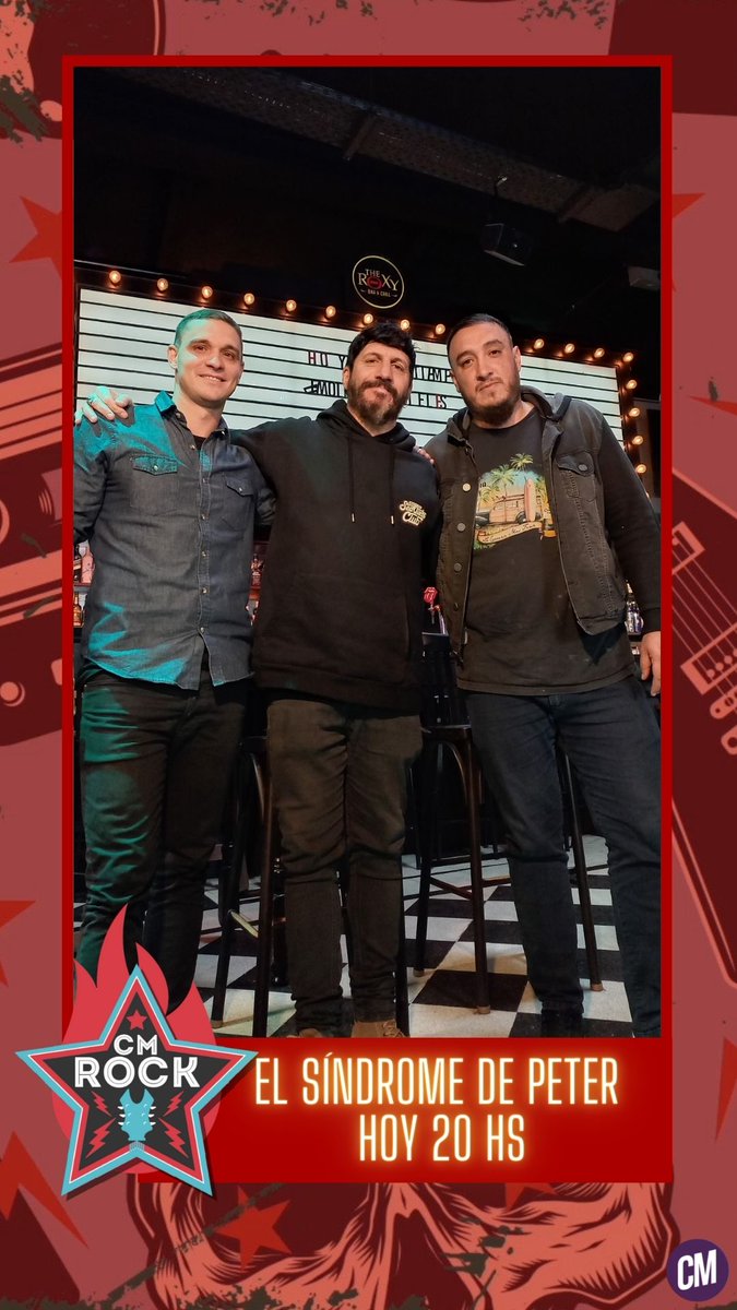 CMMUSICAOK's tweet photo. 🔥 ¡HOY 20HS CM ROCK!

🎸 No te pierdas las notas de Carucha Podestá a Turbocoopers y El Síndrome de Peter

👉¡Miralo acá! https://t.co/u9zUU4JxWS

@Turbocoopers @elsindromedepeter #ElSindromedePeter #TurboCoopers #CMRock https://t.co/N7vzByDuDf