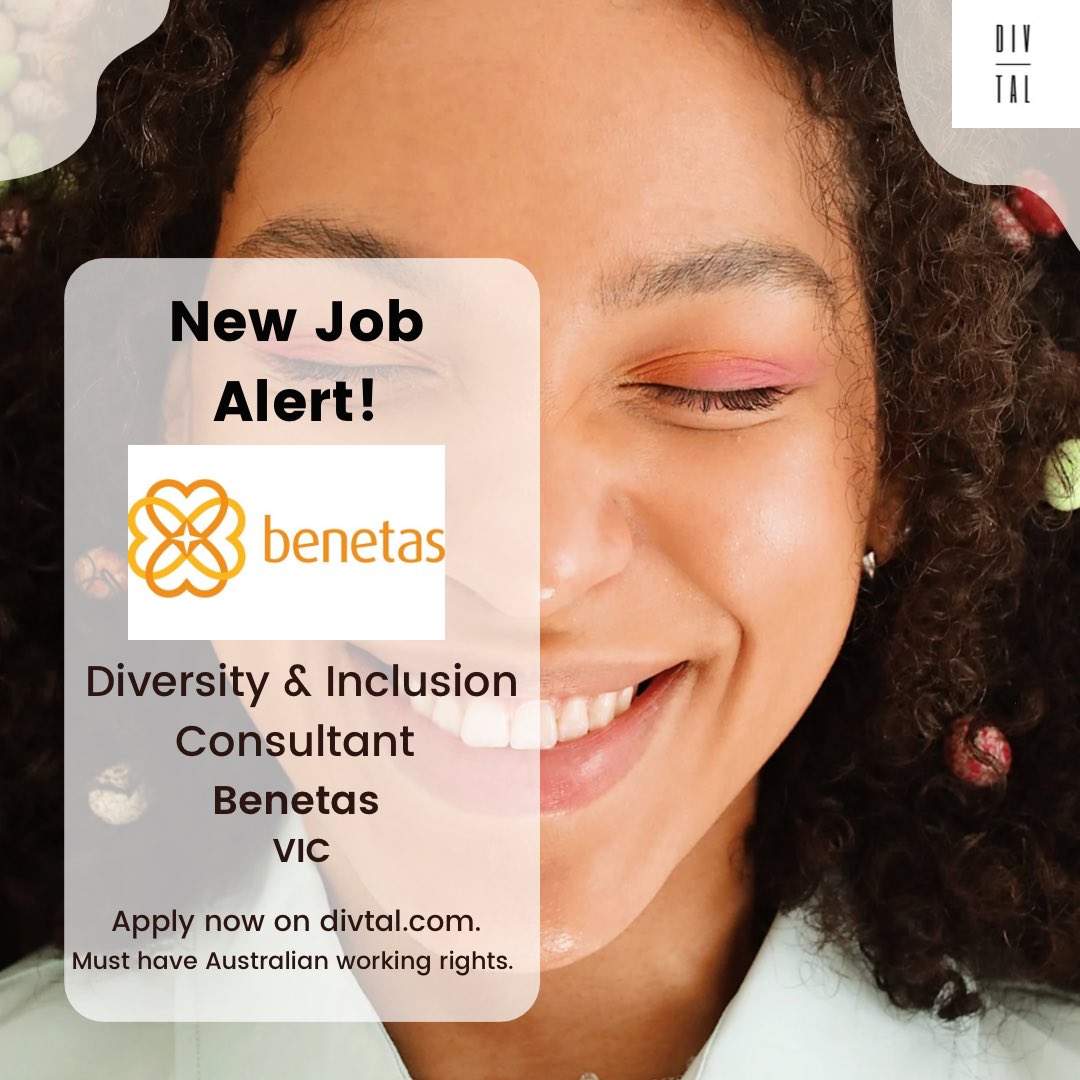 Very exciting new opportunity with Benetas.

A leading not for profit that proudly provides an inclusive workplace – with a diverse workforce that is reflective of the client base.

A passionate advocate for diversity and inclusion? Apply today! divtal.com/job/diversity-…