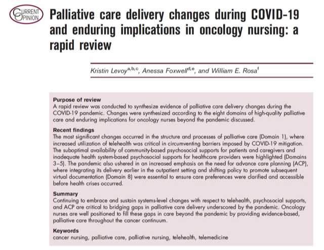 APOSHQ's tweet photo. #APOSResearchTuesday brings you this from @BRosa_PhD @MSKCancerCenter #palliativecare #oncologynursing #psychosocialoncology #cancer @MarieBarnettPhD https://t.co/PgEkiCfB4N
