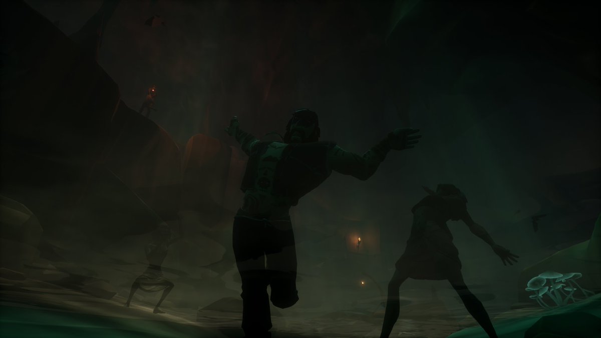 Be careful young Pirates, danger lurks in every corner of this underground tunnel. #SoTShot <a href="/SeaOfThieves/">Sea of Thieves</a>