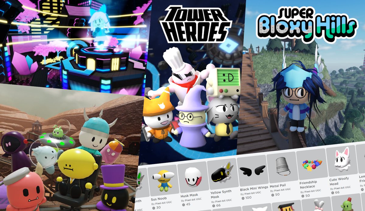 Hiloh23's tweet image. Hello! I'm a developer for Pixel-bit Studio on Roblox who does 3D Modeling, Building, and Design! Please check out the links below for more info!
Pixel-bit: roblox.com/groups/2684297
UGC Store: roblox.com/groups/12493781
Links: hiloh.carrd.co
