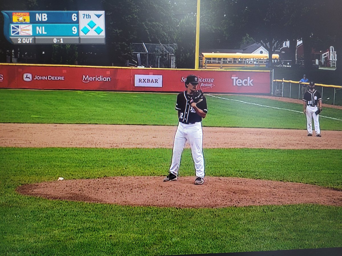 Leftymoves's tweet photo. Well done @teamnl baseball. 9 - 7 win over New Brunswick. Thanks for the livestream @2022CanadaGames https://t.co/RdgxeVjOCZ