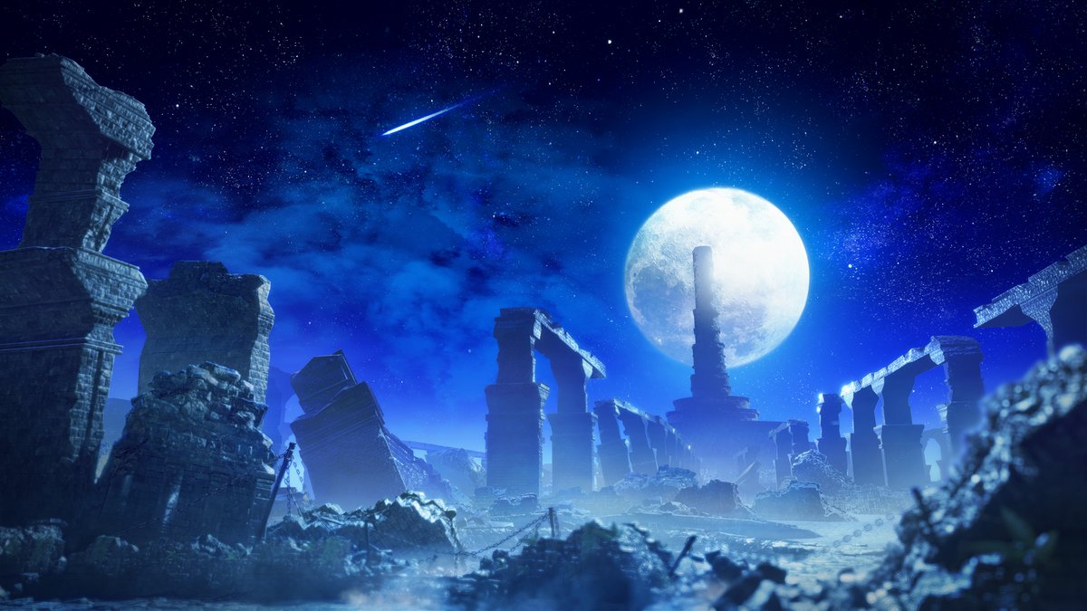 monsterhunter's tweet image. The Forlorn Arena awaits you. 🌕 

#Sunbreak #MonsterHunter