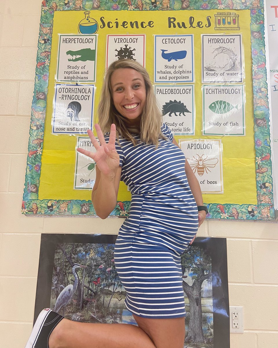 Year 4, here we come 🎉📚 Follow me during this crazy, exciting year as I get to know new students, teach some amazing content, explore science through activities and labs and welcome baby Krueger #3 around Thanksgiving! See you all on Monday👋 #teachersoftwitter #scienceteacher