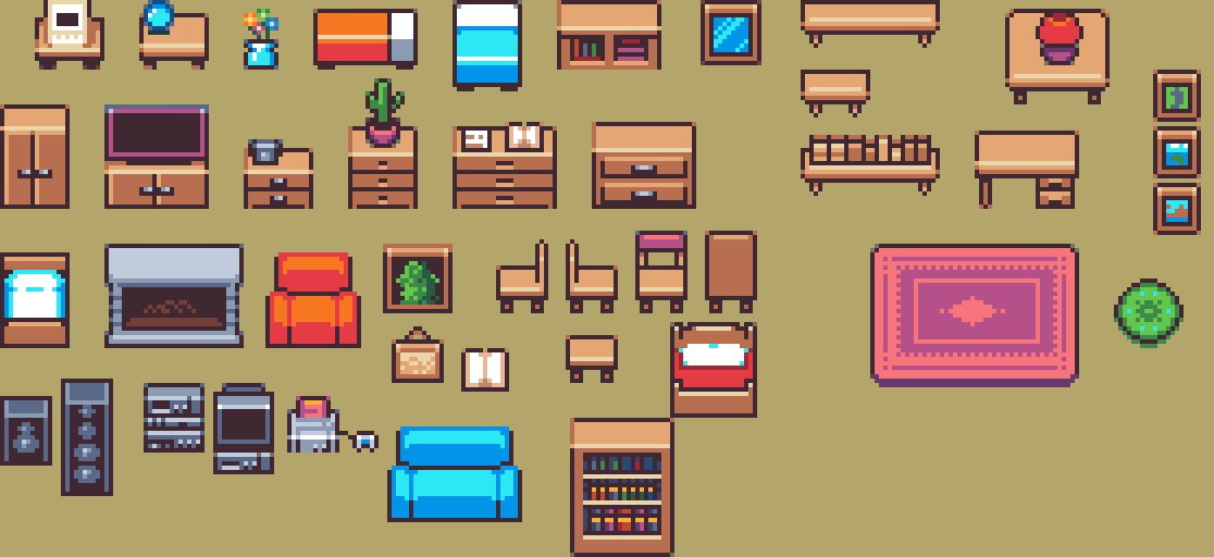 RekkiPixelNinja's tweet photo. So I randomly decided to color my previous Gameboy assets. Just for fun.

#pixelart #ドット絵 #pixelartist #aseprite https://t.co/1sH9Mekj6T