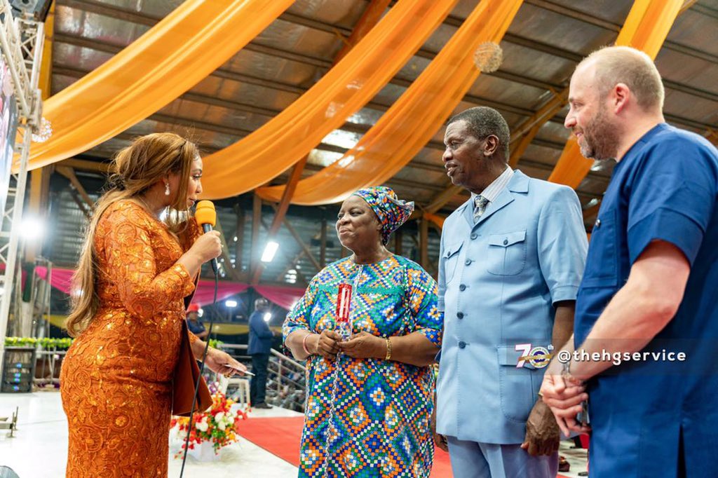 rccghq's tweet image. Our Daddy and Mummy Adeboye also being appreciated for their plenty contributions to the Directorate of Children and Teenagers Education. 

Day 2
#RCCGConvention #RCCG70 #PerfectJubilee