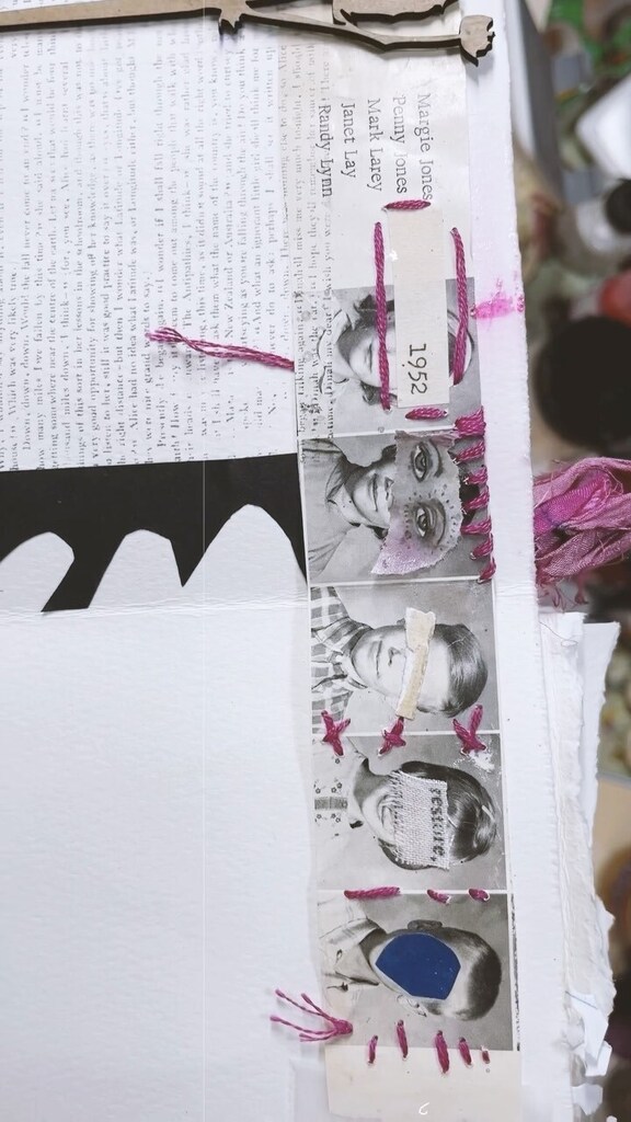 ebodygirle's tweet photo. Working in my new #accordionjournal I made in the #gritstour
That first paper bit almost ended up upside down 🤪
#artjournal #artjournaling #collageartist #mixedmedia #paperbits #cutnpaste #alteredstatesstudio #creative https://t.co/WHH2aMSg4V https://t.co/E5Nb5Tk9lb