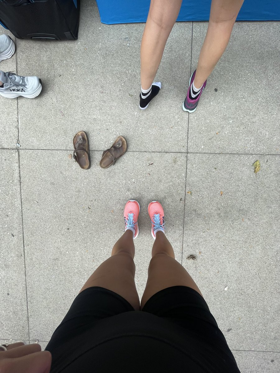 JulietteWech's tweet photo. @hoka had a pop up where you could try on a pair….I understand now. The hoka hype. I would sell a kidney for a pair of these. Whatever holiday is next…someone buy me these size 8.5. Chinese New Year, passover, Hannukah, Tu’Bishvat I don’t care just get me a pair https://t.co/RvocY3q9LI