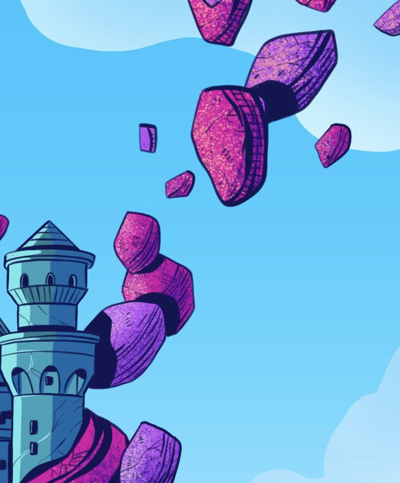 Hi everyone! Here’s a little sneak peek for a new piece of my « Lost Islands » collection 😁

It will be on <a href="/exchgART/">Exchange Art</a> very soon