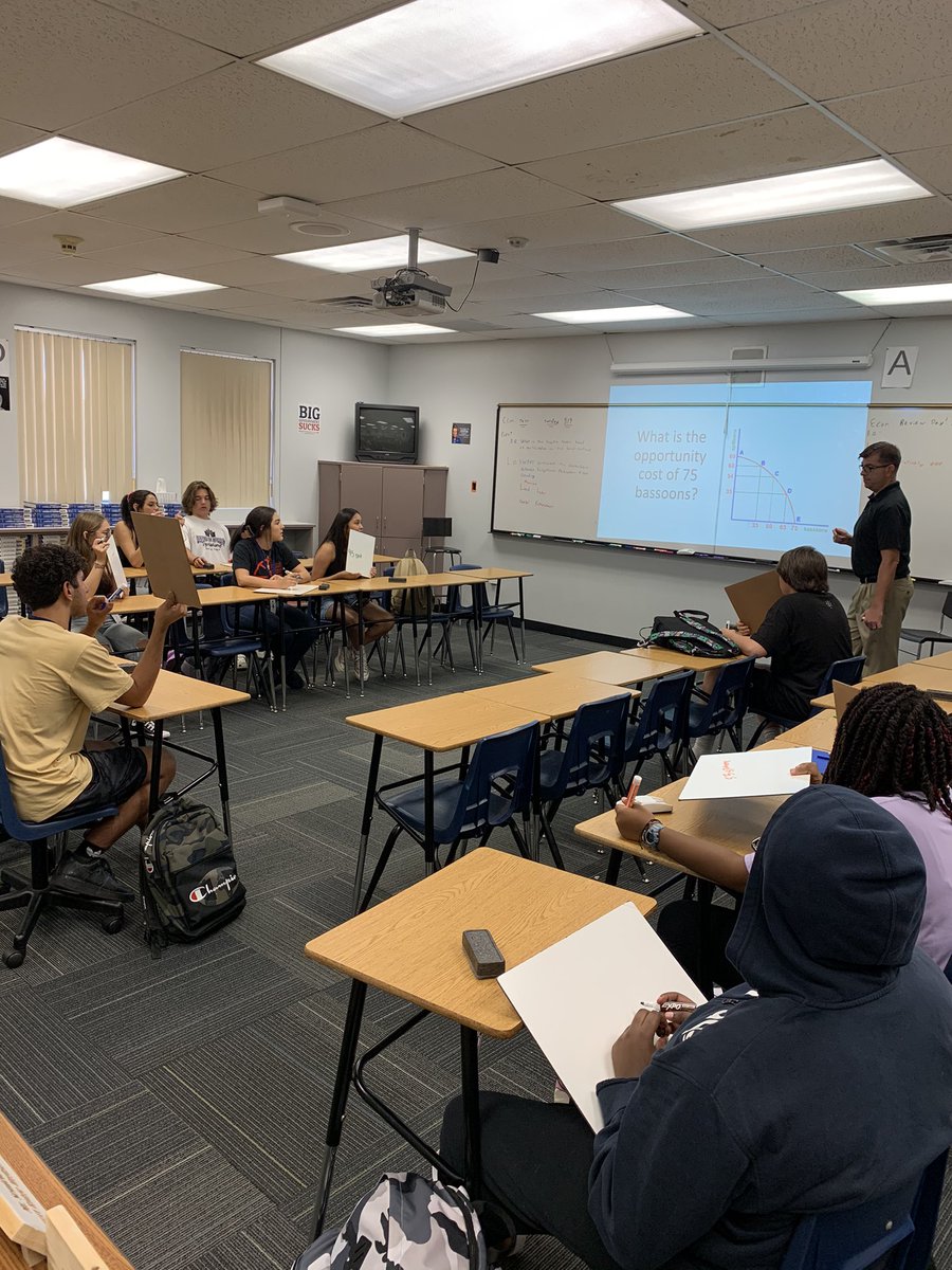 Welcome to the Pride Mr. Sendelbaugh!  Class of 2023 working on economics and cost analysis. #weAREmesquite #bePAWSitive <a href="/GPS_District/">The Official Gilbert Public Schools District</a> <a href="/MccordGps/">GPS-MCCORD</a>