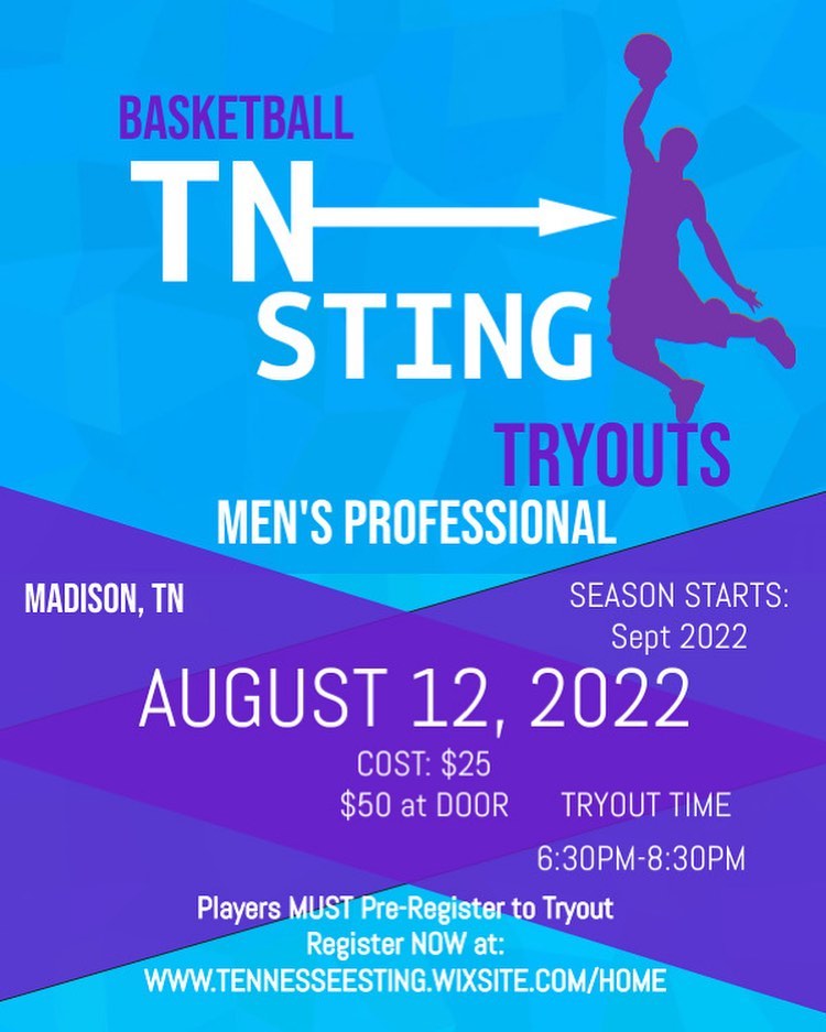 Tryouts this Friday <a href="/TNStingBball/">TNStingBasketball</a>  #NNBA