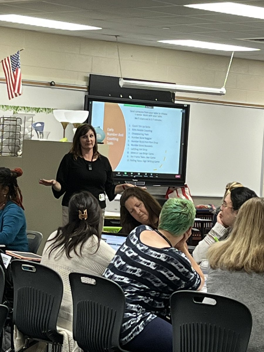 cariannestroud's tweet photo. We ❤️ @DrCarriecutler! Thank you for sharing SO many AMAZING math activities with our kindergarten teachers!💙🌈 @CyFairISD @CFISDPK1 #CFISDPDWeek #NoPlaceLikePrimary https://t.co/Ib2OzJR5p8