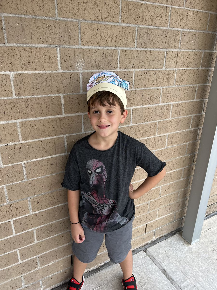 B’s anxiety makes change hard, so my dude was NOT excited for his first day of 2nd grade. However, when I picked him up, he proudly declared he “got over it” because his new teacher was super nice. 🥹 Thanks @Reed_ESE for making B feel welcomed today! <a href="/HumbleISD_ESE/">Eagle Springs Elem</a>