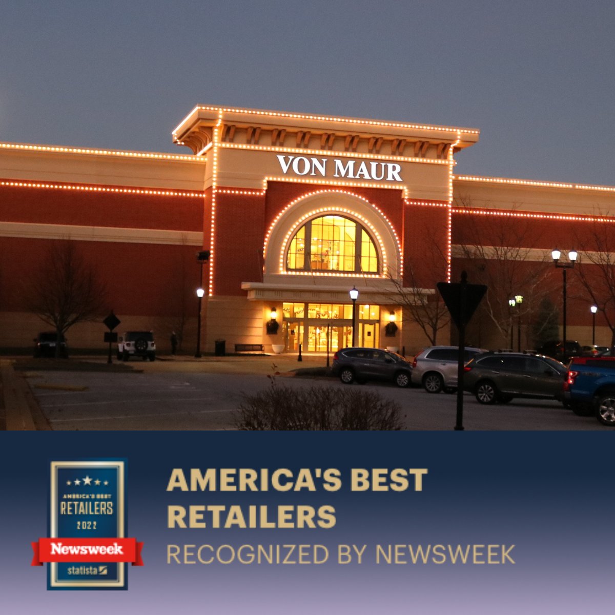 themeadowslsl's tweet photo. Von Maur was ranked the #1 Department Store in America by @Newsweek! 🎉
Shoppers were asked to rank stores on factors such as price, selection and overall atmosphere. Congratulations, @Von_Maur!
The ONLY Von Maur in Missouri is #OnlyAtTheMeadows! https://t.co/xFxkJYKlUm