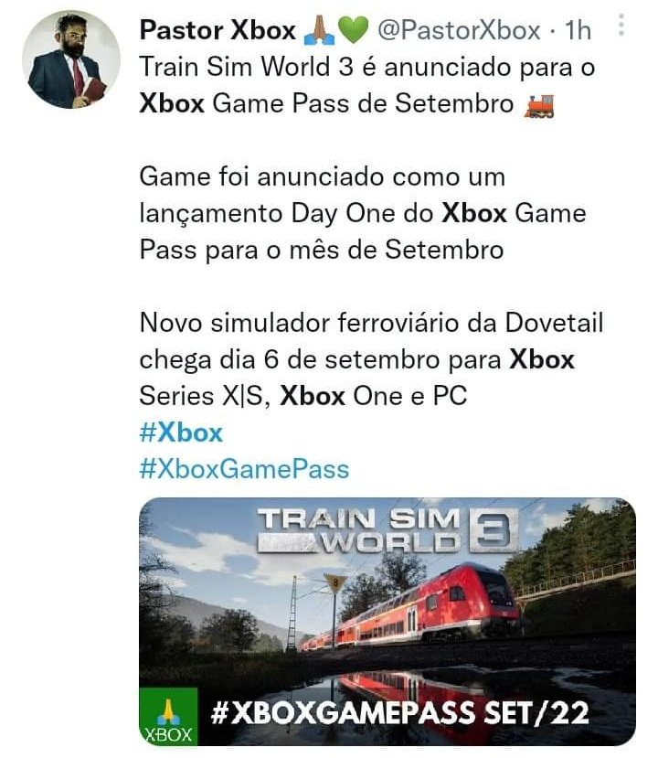 Train Sim World 2020  Jogo de trem para Xbox One PS4 e PC 