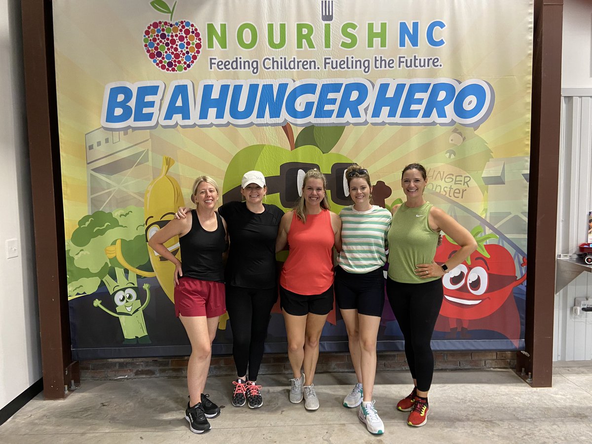 Loved that the team at @1ABMedia in #ilm took some time yesterday to volunteer together at NourishNC. We packed more than 100 boxes of produce that was delivered throughout our community today! nourishnc.org