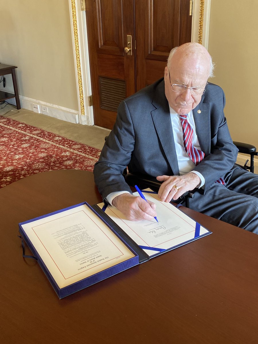 As PPT, I am proud to sign the #PACTAct and send it to the <a href="/POTUS/">President Donald J. Trump</a> to be signed into law. This will strengthen and expand the VA to those who served who were exposed to burn pits and other toxins to give them the health care and benefits they deserve.