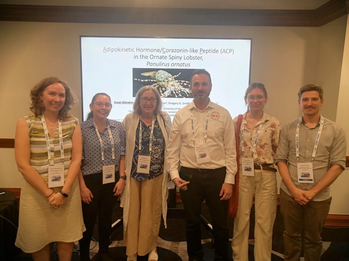 CBioinnovation's tweet photo. Our #aquaculture #crustaceans team #Crusters sharing their latest exciting research on #peptides #Crustybase and all things #lobster and having great time on #AMSA22 @AMSAconf
@TomerVentura @AbigailElizur @usceduau @ResearchUSC_AU https://t.co/Sq93kPr2VZ