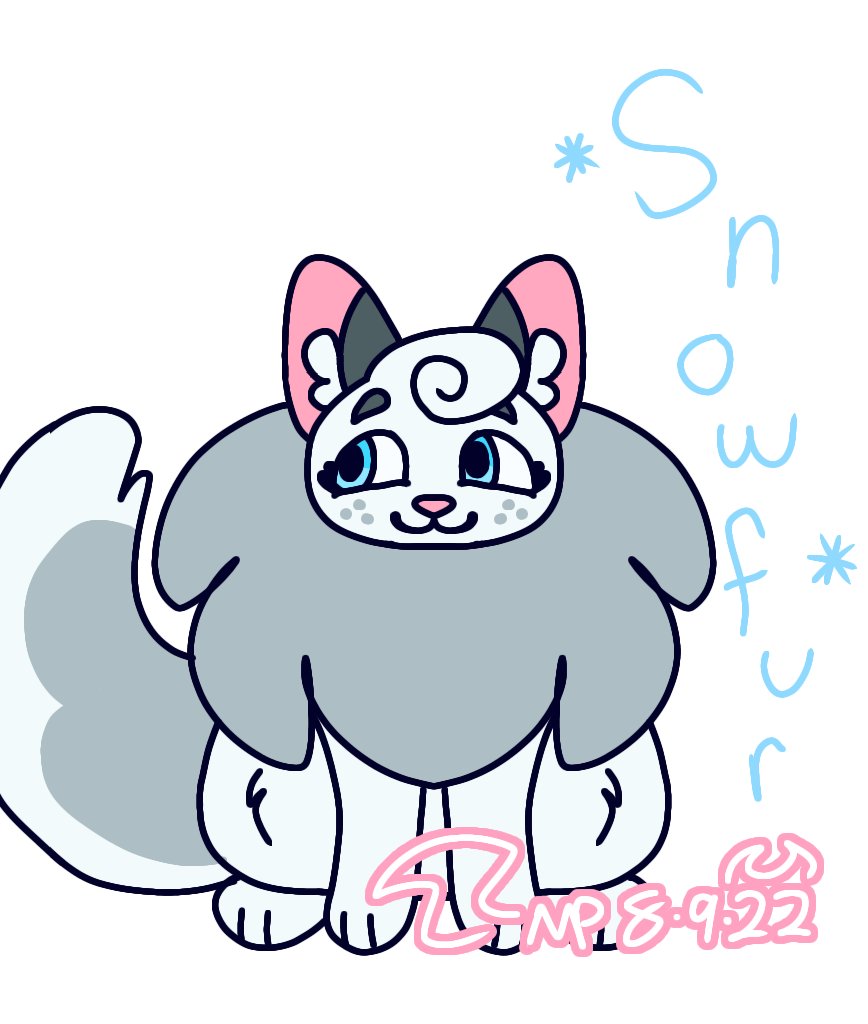 featherzen1's tweet photo. @Fourtrees_WC #wcweekly here's #snowfur ! I look forward to participating in more wcweeklys, a nice excuse to make some cat designs! :) https://t.co/10NTnVIve8