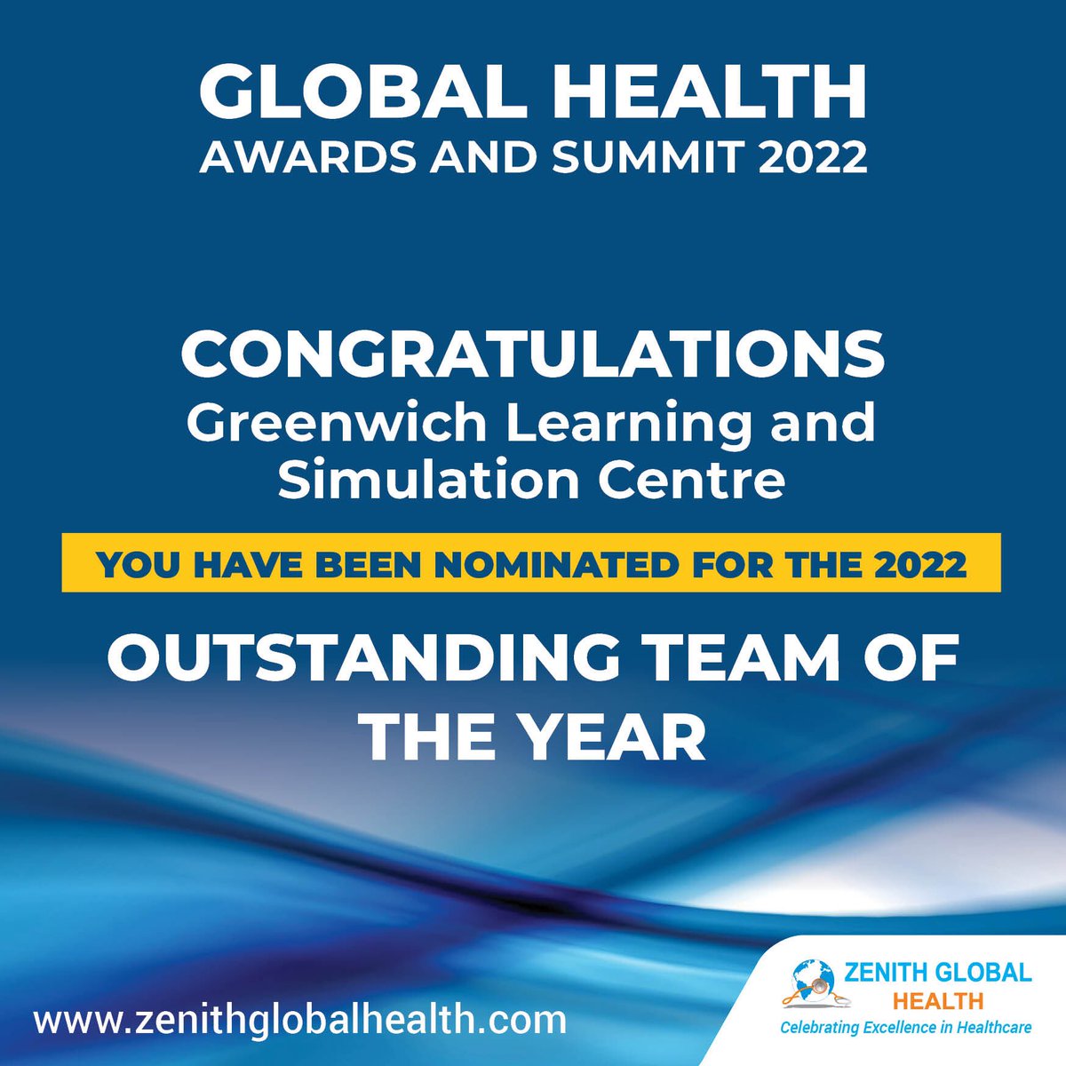 healthiconaward's tweet photo. The #GLASC were nominated for the Outstanding Team of the year 🙌Kudos #medicaleducation @charles_everard #ZGHAS22 @healthiconaward https://t.co/n80yawlMO6