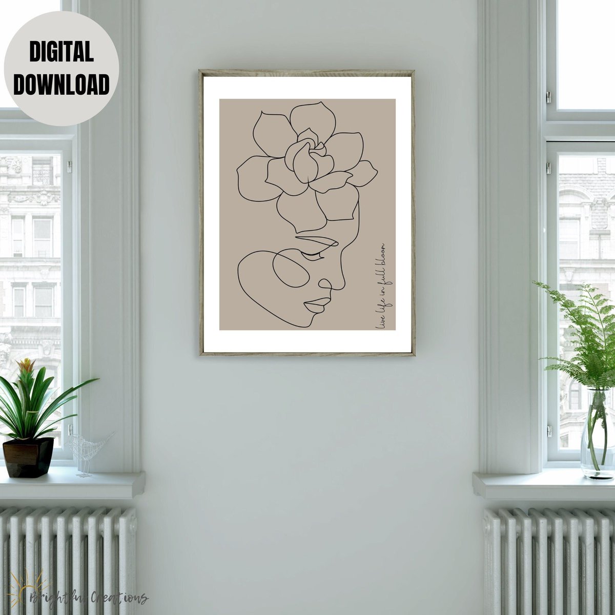 Excited to share the latest addition to my #etsy shop: Live life in full bloom, Self-Love Positive Affirmation Printable Wall Art, Quote Print, Modern, Abstract Woman Line Art, INSTANT DOWNLOAD #selfloveprintable #minimalist #lineart etsy.me/3p9llsY