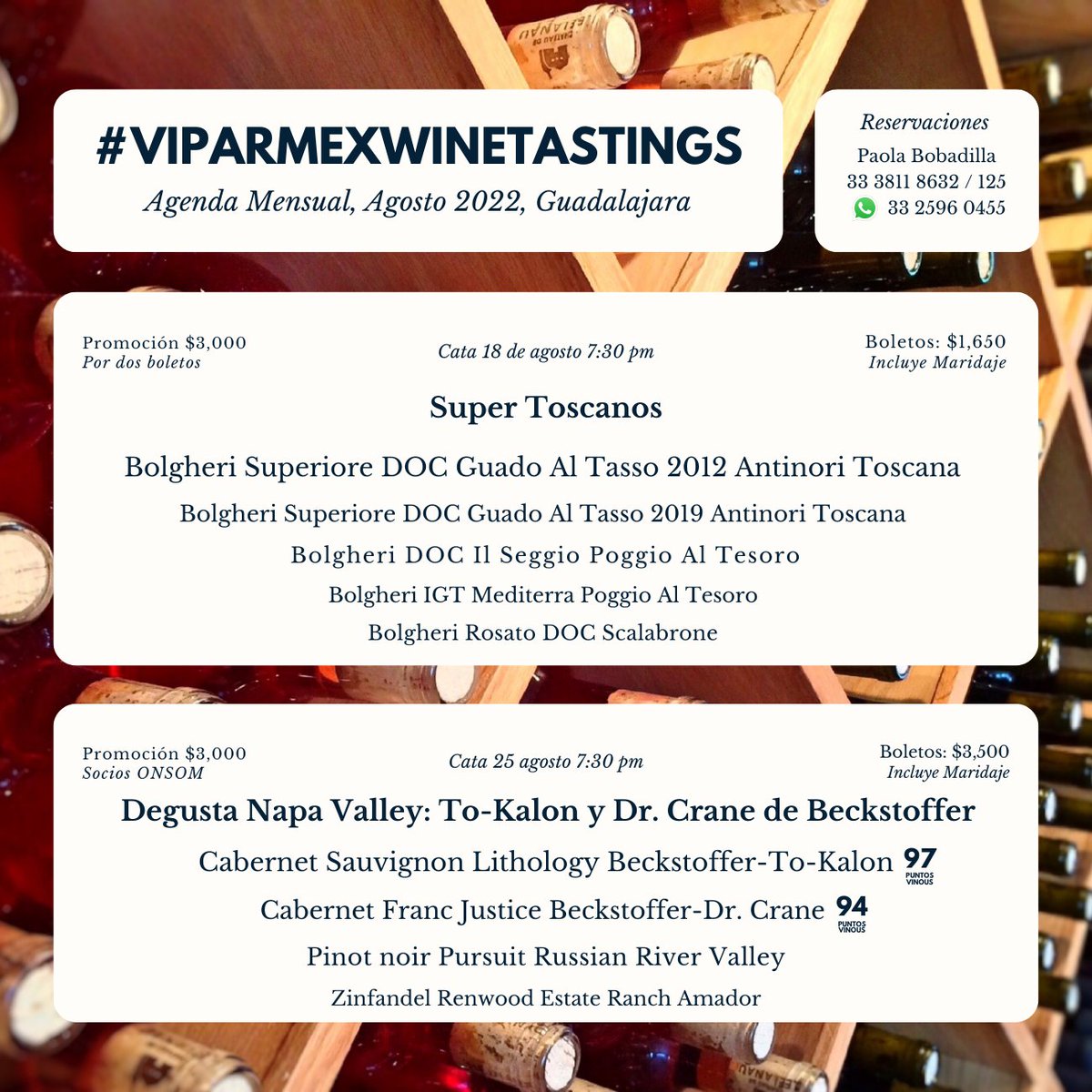 Agenda Mensual Agosto, eventos imperdibles, cupos limitados.
.
.
.#wine #instagood #love #winelover #vino #winetasting #winetime #winelovers #instawine #food #winestagram