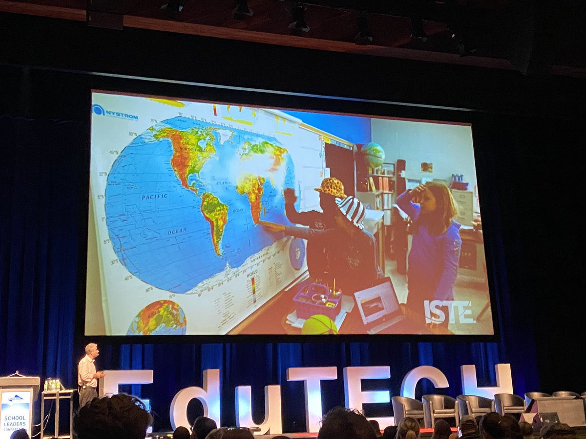 Some shifts we must make. 1. From: Presenting content ➡️ Connecting people Let’s use tech to connect people with each other, to expand horizons… The least interesting things we can do with tech is present content. @RCulatta @iste #EduTECHAU #EduTECH2022
