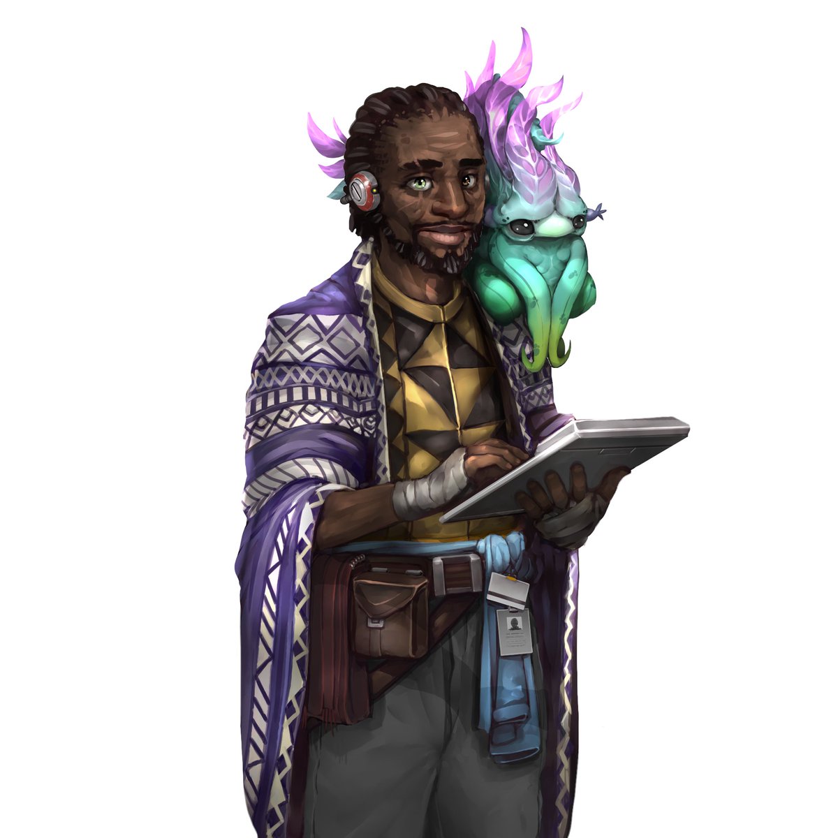 DuskBreakers's tweet photo. Thinking about grabbing some gribble eggs? Well then you're going to need OmniGrow. And that means you need to meet Adrian, and his cute pet Asha. Word is he used to work for Dusktech.

When you get your egg, find Adrian. He's got the 411.

Adrian is waiting to meet you on 8/19! https://t.co/vNqcyZmJlc