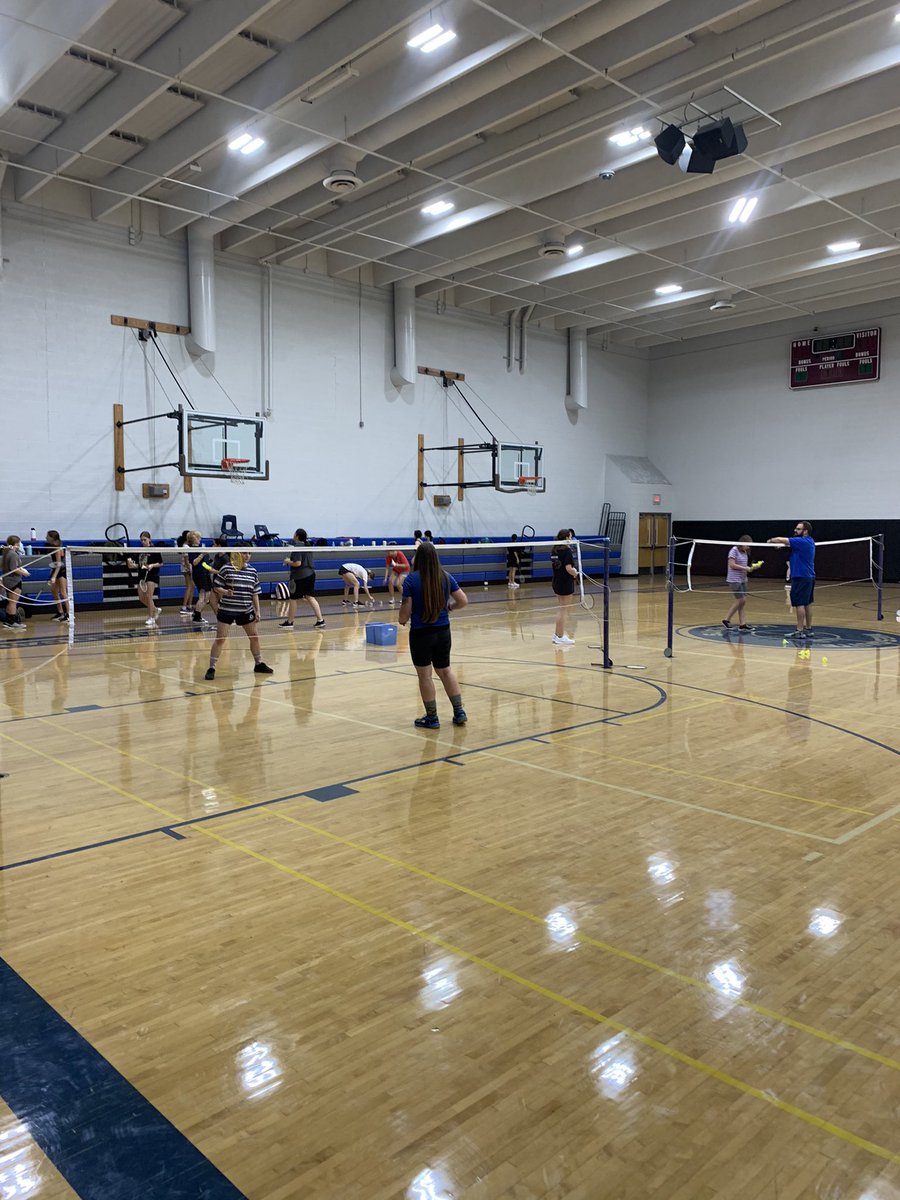 Fall Sports tryouts in process.  Lots of action in the gym. Girls volleyball and badminton getting better. #weAREmesquite #bePAWSitive <a href="/gpsathletics/">GPS Athletics</a> <a href="/MesquiteAthDept/">Mesquite Wildcats Athletics</a>