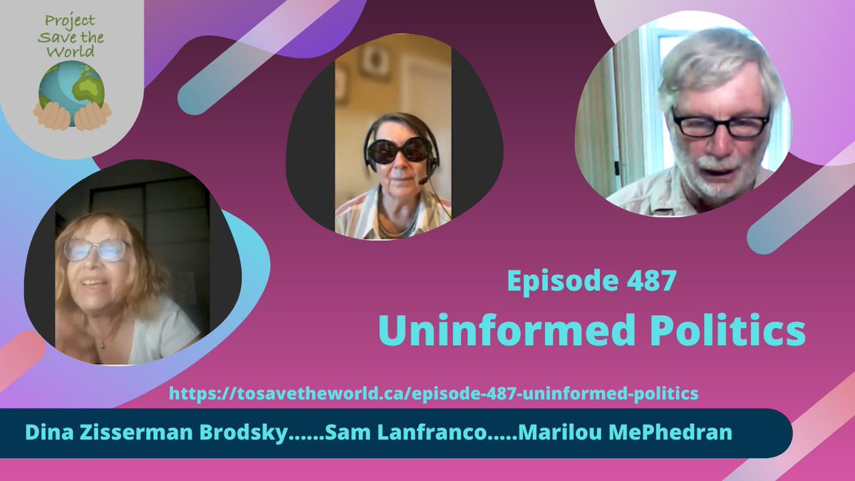 Marilou McPhedran is a Canadian senator, Dina Zisserman Brodsky is a Russian Israeli professor who recounts the opinions of Russians toward that atomic bomb. Sam Lanfranco is working on managing the integrity of the Internet. tosavetheworld.ca/episode-487-un….
