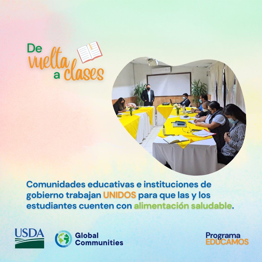 GCGuate's tweet photo. La Ley de Alimentación Escolar (LAE), prioriza garantizar el derecho a una alimentación saludable para lo cual el Ministerio de Educación ejecuta el Programa de Alimentación Escolar en las escuelas públicas. 

#ProgramaEDUCAMOS
#LeyAlimentacionEscolar
#ProgramaUNIDOS https://t.co/YnZStDlhGD