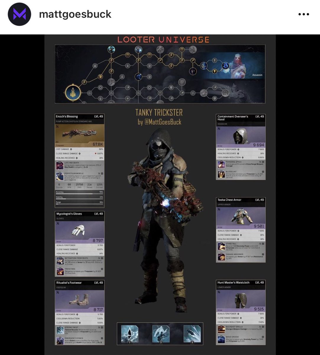 MattGoesBuck's tweet photo. @Malkarii_ Hey there Kate!  I’ve been a creator for 5 years now.  Mostly Twitch, but started to do TikTok stuff as well.  Started my journey with division 1 and was invited to the Ubisoft start player program for my builds.  I main Destiny 2 now and do one minute build breakdowns on TikTok! https://t.co/YADjUobB7q
