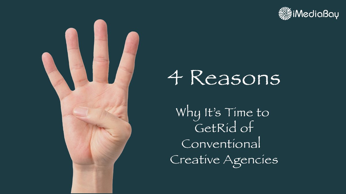 media_bay's tweet photo. 4 Reasons Why It’s Time to Get Rid of Conventional Creative Agencies -

1. Everyone’s The Best (So Nobody Is)
2. Precious Time Is Wasted
3. One-Size-Fits-All Marketing Doesn’t Work
4. Too Much Pay, Not Enough Results

You can read the full blog post here - https://t.co/yeHC2zqywC https://t.co/5jZz9VrZIz