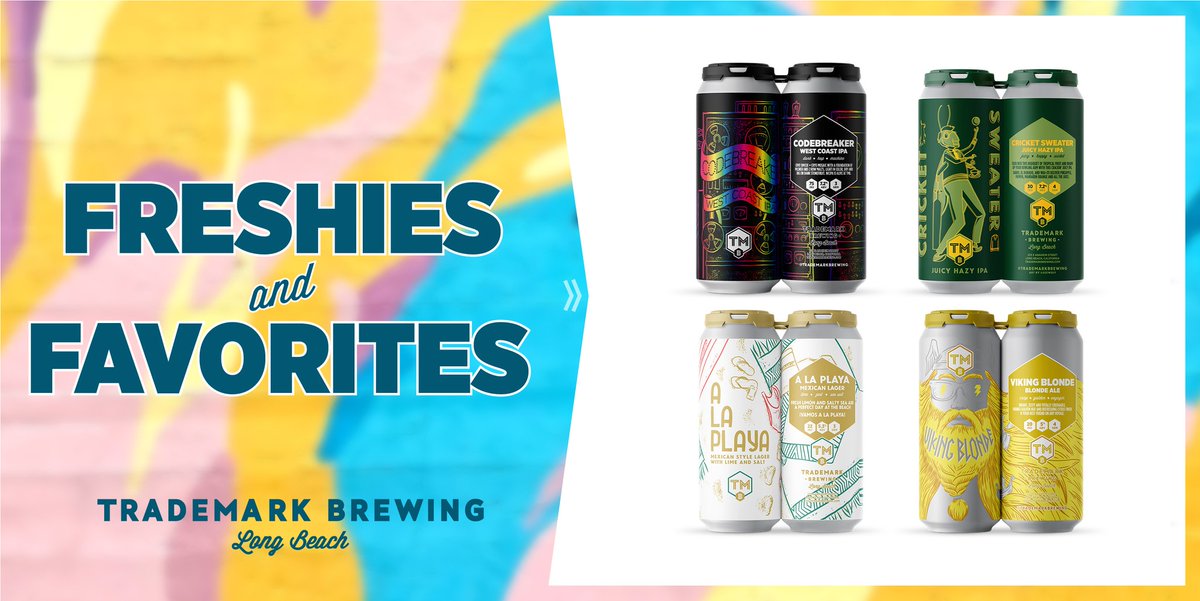 It’s time for FRESHIES & FAVORITES! Click the link below to grab yourself a four-pack special of freshly canned #TrademarkBrewing favorites. trademarkbrewing.com/collections/be…