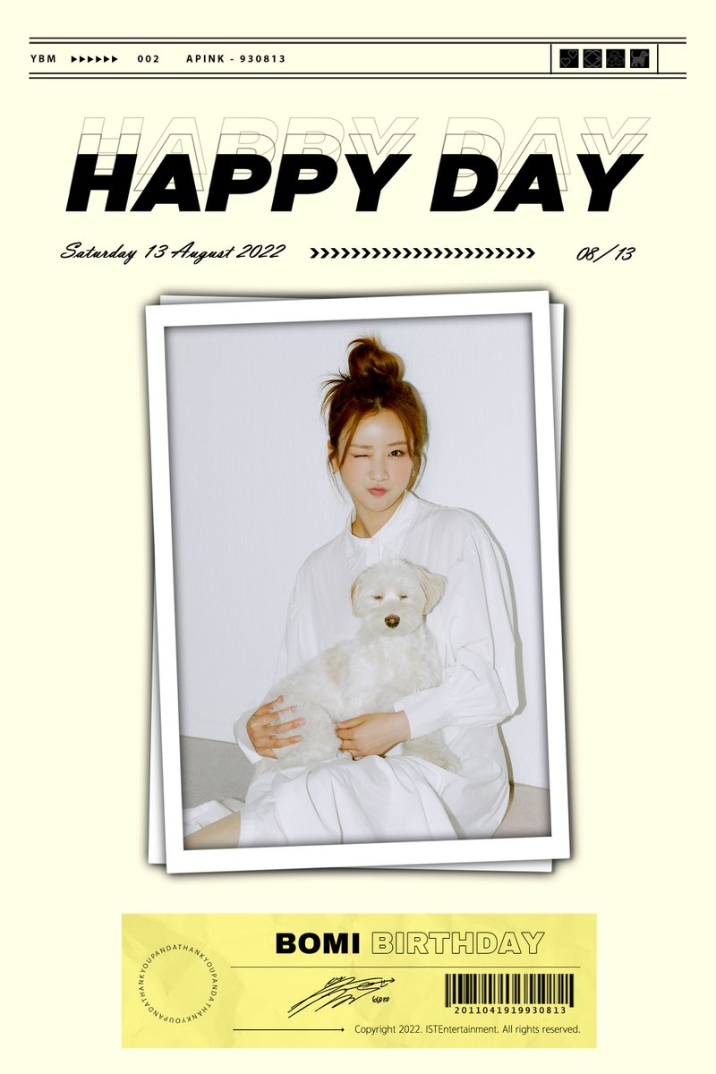 Apink_2011's tweet photo. [#에이핑크] 20220813 HBD 보미🎉
오늘은 8월 13일 에이핑크의 비타민🍋
보미의 생일입니다🥳
보미의 생일을 함께 축하해 주세요🎂
Happy Birthday BoMi💖

#HappyBoMiDay
#Apink #BoMi #윤보미 #보미 https://t.co/EzLApzgQt2